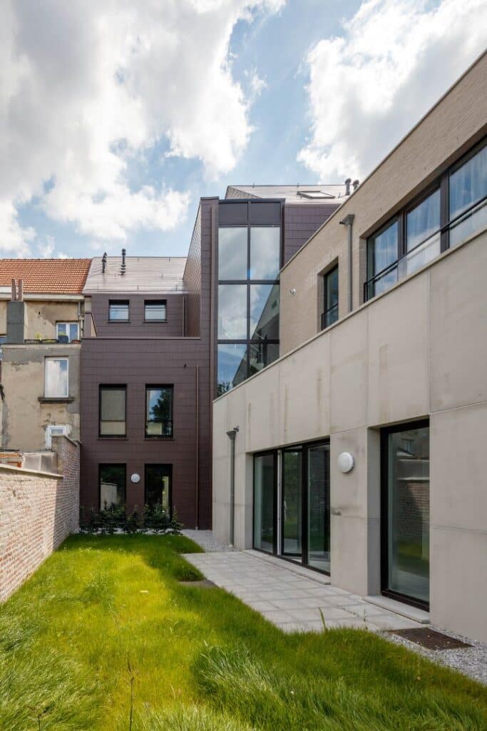 Ontwerp van een nieuwbouw appartementsgebouw in Evere
